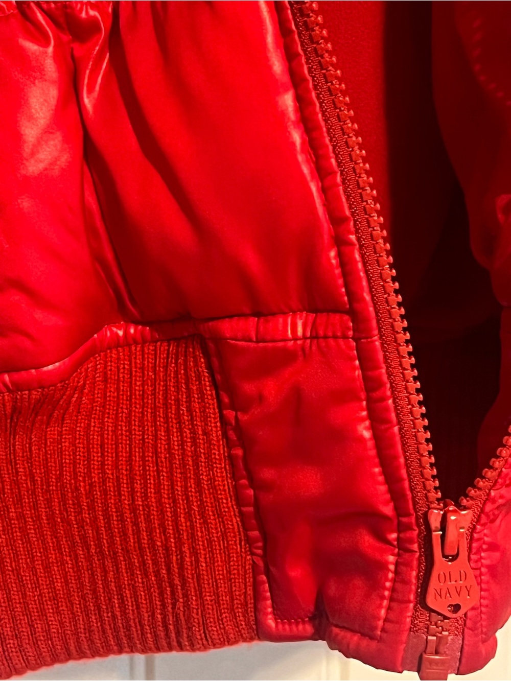 Red Quilted Puffer Jacket - Women's Lightweight Warmth - Picture 6 of 11